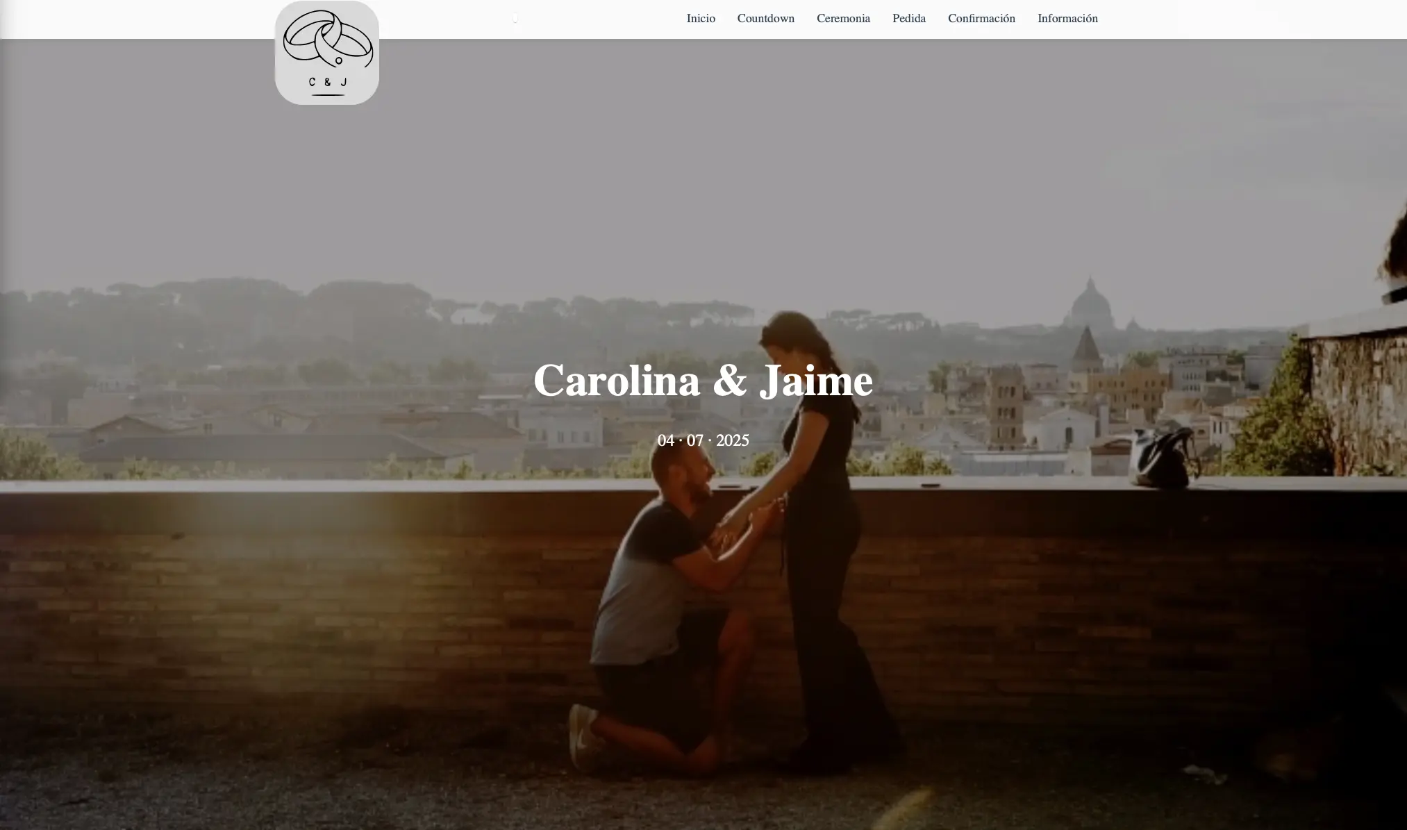 Captura de pantalla de BodaJaime